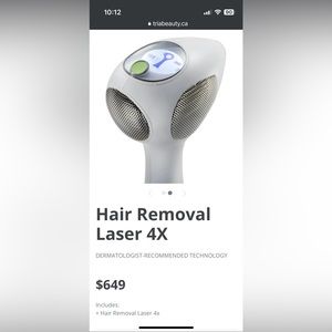 Tria 4x laser permanent hair removal system